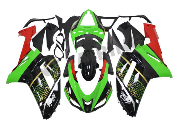 US STOCK NT Aftermarket Injection ABS Plastic Fairing Fit for ZX6R 636 2007-2008 Green Black N058 Available in CA