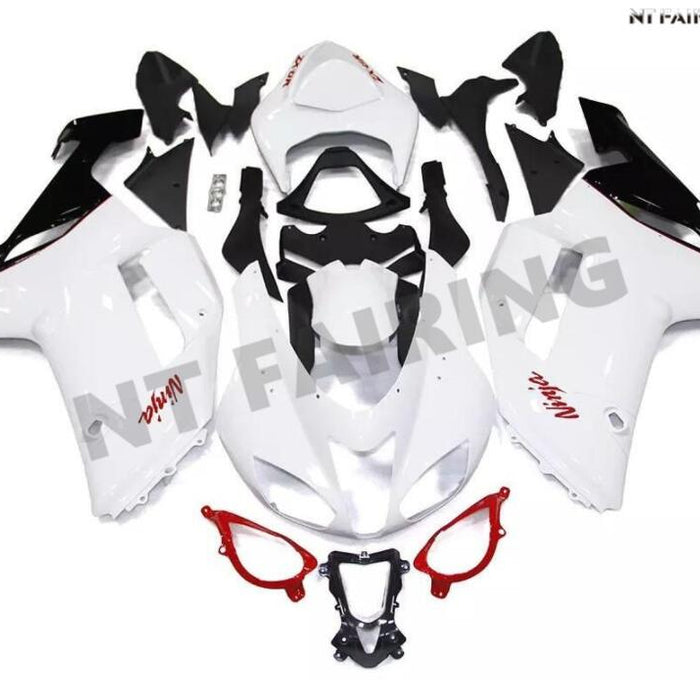 NT Aftermarket Injection ABS Plastic Fairing Fit for ZX6R 636 2007-2008 White N046