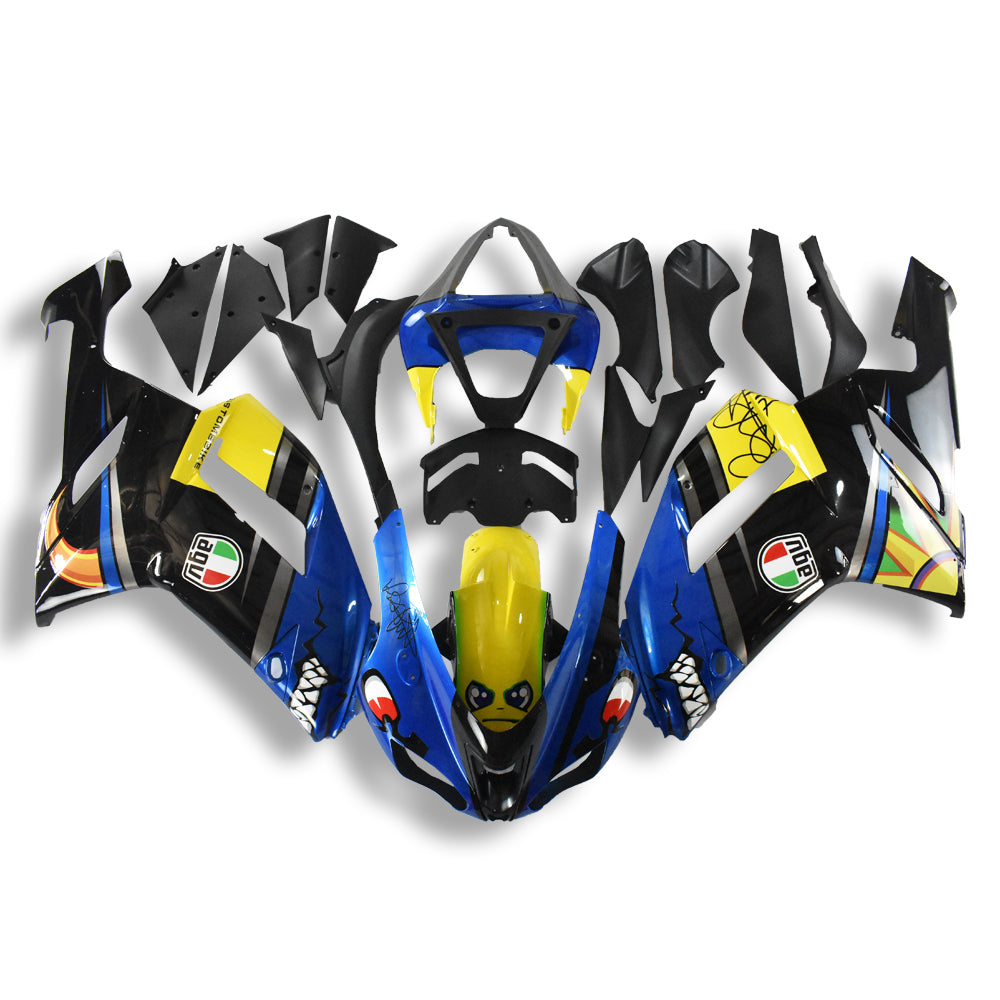 NT Fairing Fit for Kawasaki 2007-2008 ZX-6R N060- Blue Shark | ABS Injection