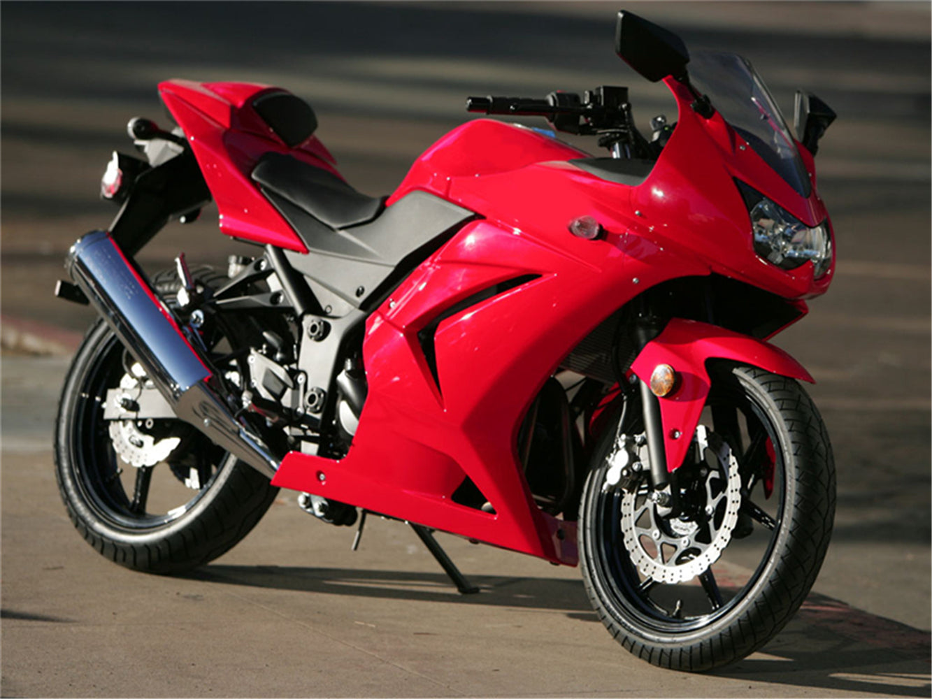 NT Fairing Fit for Kawasaki 2008-2012 EX250 N008- Red | ABS Injection