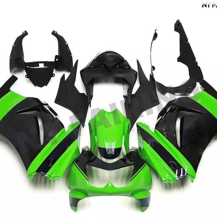 NT Aftermarket Injection ABS Plastic Fairing Fit for EX250 2008-2012 Green Black N056