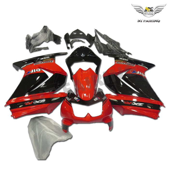 NT Aftermarket Injection ABS Plastic Fairing Fit for EX250 2008-2012 Red Black N064