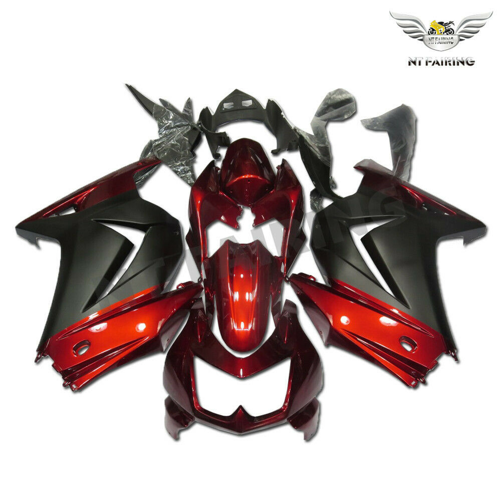 NT Fairing Fit for Kawasaki 2008-2012 EX250 N065- Red Black | ABS Injection