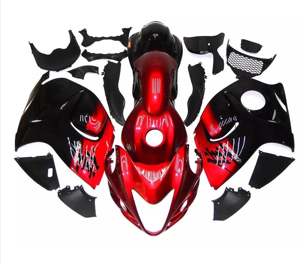 NT Fairing Fit for Suzuki 2008-2020 Hayabusa GSXR 1300 N070- Red Black | ABS Injection, US Stock