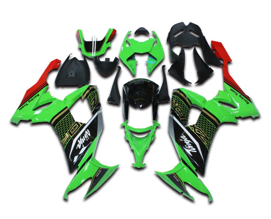 NT Fairing Fit for Kawasaki 2008-2010 ZX-10R N052- Green Black | ABS Injection