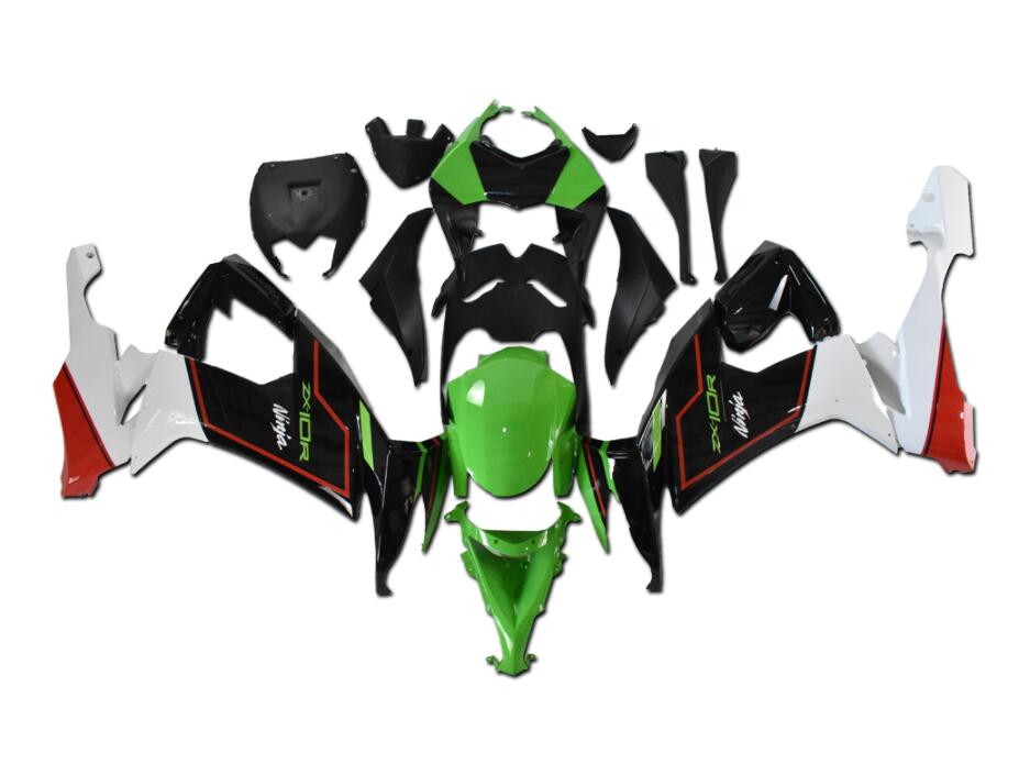 NT Fairing Fit for Kawasaki 2008-2010 ZX-10R N057- Green Black White | ABS Injection