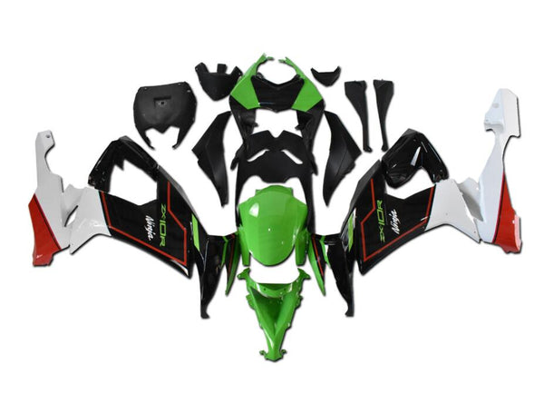 NT Aftermarket Injection ABS Plastic Fairing Fit for ZX10R 2008-2010 Green Black White N057
