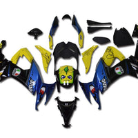 NT Aftermarket Injection ABS Plastic Fairing Fit for ZX10R 2008-2010 Blue Shark N056