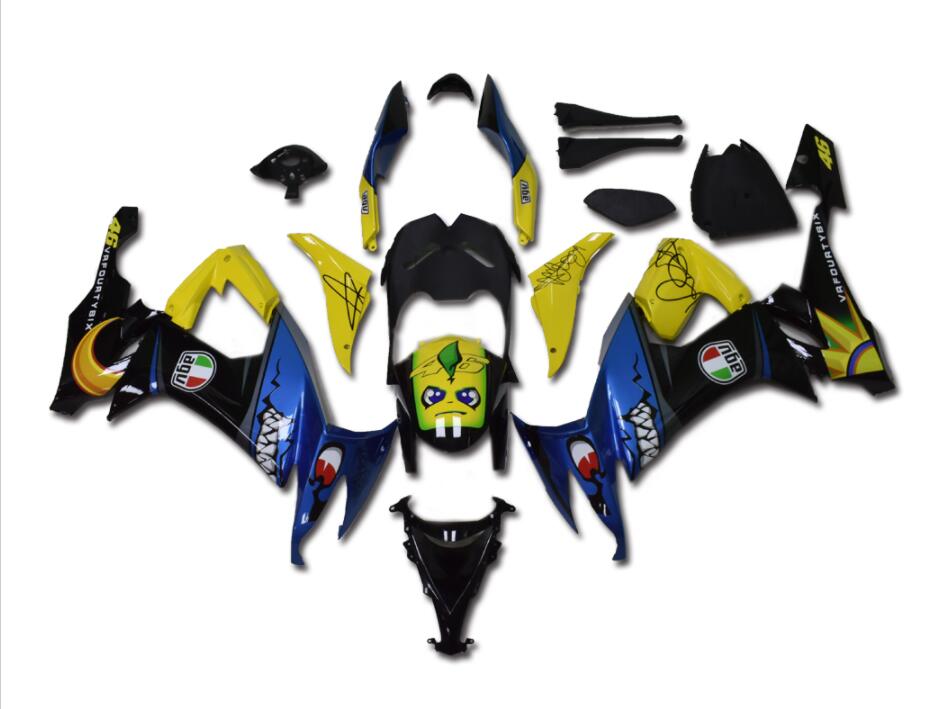 NT Fairing Fit for Kawasaki 2008-2010 ZX-10R N056- Blue Shark | ABS Injection