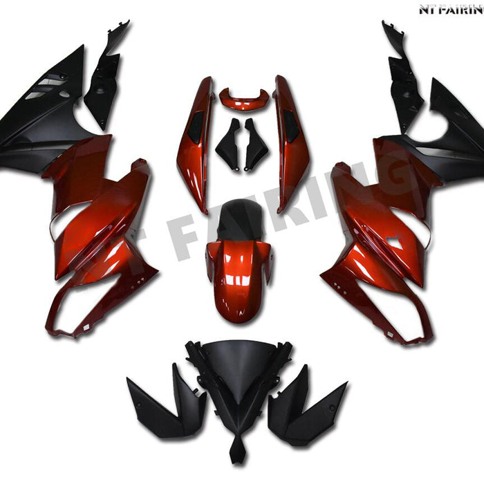 MS Fit for  Ninja 650R 2009-2011 ER6F Plastic Red Fairing Bodywork v002