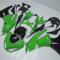 NT Aftermarket Injection ABS Plastic Fairing Fit for ZX6R 636 2009-2012 Green Black N004