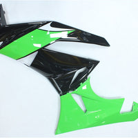 US STOCK NT Aftermarket Injection ABS Plastic Fairing Fit for ZX6R 636 2009-2012 Black Green N013 Available in CA