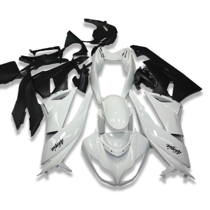 NT Aftermarket Injection ABS Plastic Fairing Fit for ZX6R 636 2009-2012 White Black N046