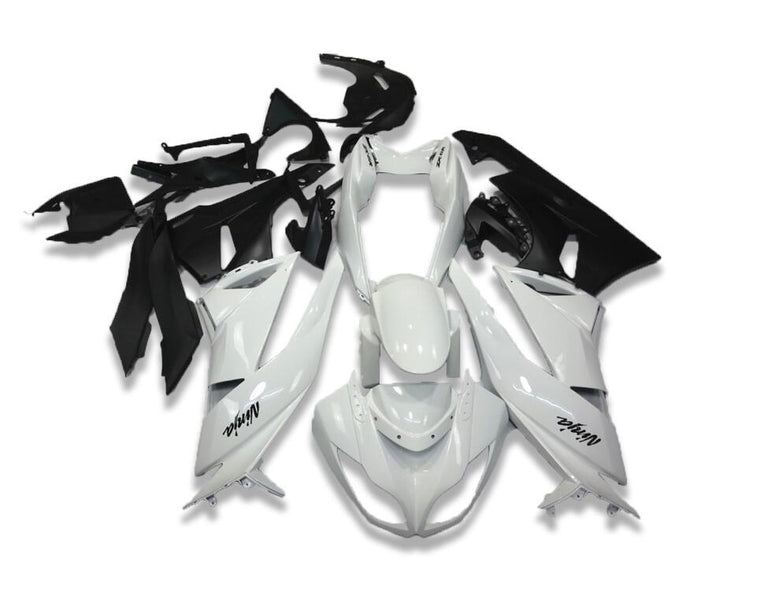 NT Fairing Fit for Kawasaki 2009-2012 ZX-6R N046- White Black | ABS Injection
