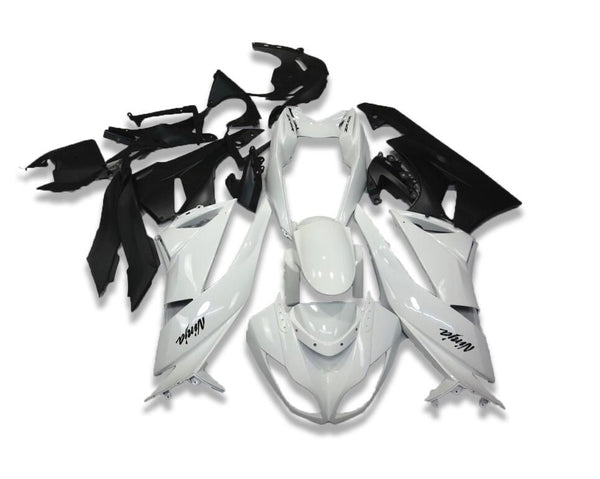 NT Aftermarket Injection ABS Plastic Fairing Fit for ZX6R 636 2009-2012 White Black N046