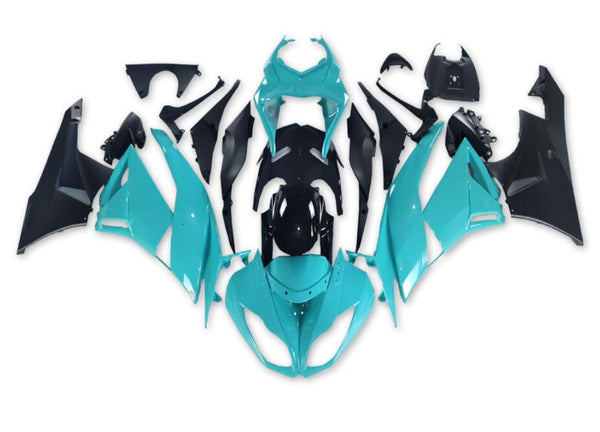 NT Injection Fairing Fit for  2009-2012 ZX6R ABS Plastics Teel Black N051