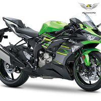 NT Aftermarket Injection ABS Plastic Fairing Fit for ZX6R 636 2009-2012 Green Black N0001