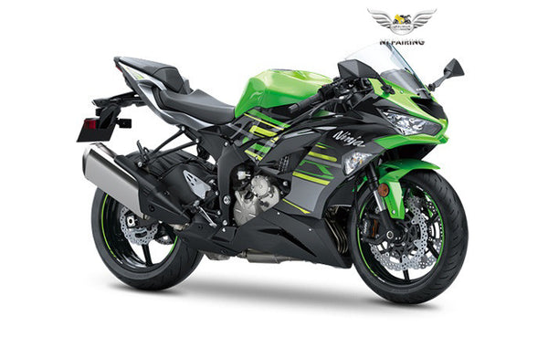 NT Aftermarket Injection ABS Plastic Fairing Fit for ZX6R 636 2009-2012 Green Black N0001