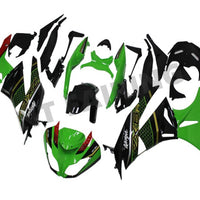 US STOCK NT Aftermarket Injection ABS Plastic Fairing Fit for ZX6R 636 2009-2012 Green Black N057 Available in TX
