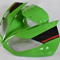 US STOCK Injection Fairing Fit for  2009-2012 ZX6R Green Black White New Color Scheme N062 Available in CA