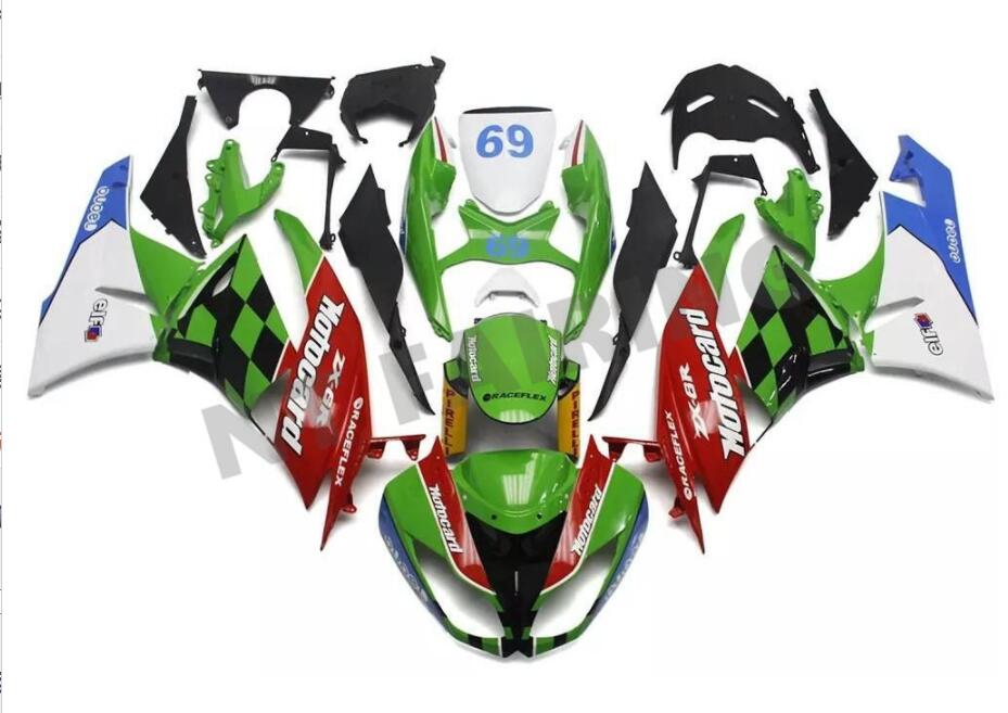 NT Fairing Fit for Kawasaki 2009-2012 ZX-6R N042- Red Green Black White Blue | ABS Injection