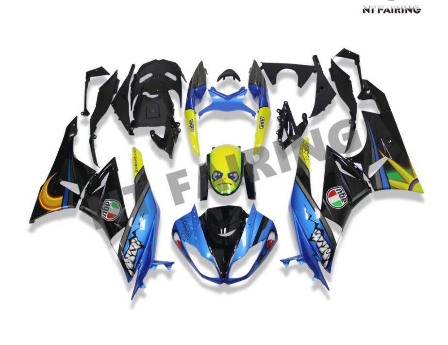 NT Fairing Fit for Kawasaki 2009-2012 ZX-6R N056- Blue Shark | ABS Injection