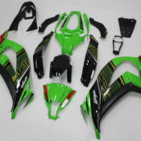 US STOCK NT Aftermarket Injection ABS Plastic Fairing Fit for ZX10R 2011-2015 Green Black N037 Available in CA
