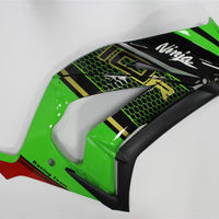 US STOCK NT Aftermarket Injection ABS Plastic Fairing Fit for ZX10R 2011-2015 Green Black N037 Available in CA