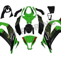 US STOCK NT Aftermarket Injection ABS Plastic Fairing Fit for ZX10R 2011-2015 Green Black N037 Available in CA