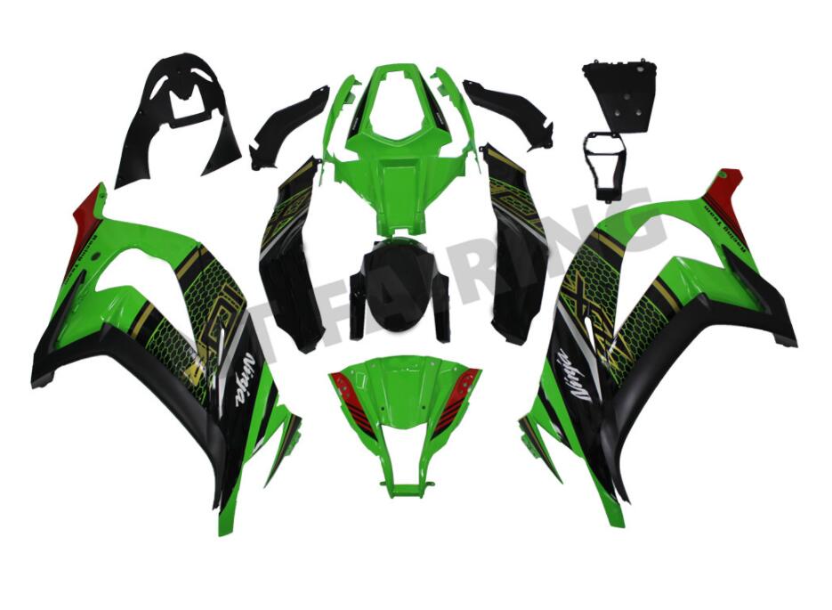 NT Fairing Fit for Kawasaki 2011-2015 ZX-10R N037- Green Black | ABS Injection