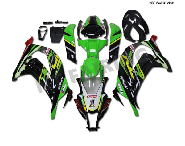 NT Aftermarket Injection ABS Plastic Fairing Fit for ZX10R 2011-2015 Green Black N036