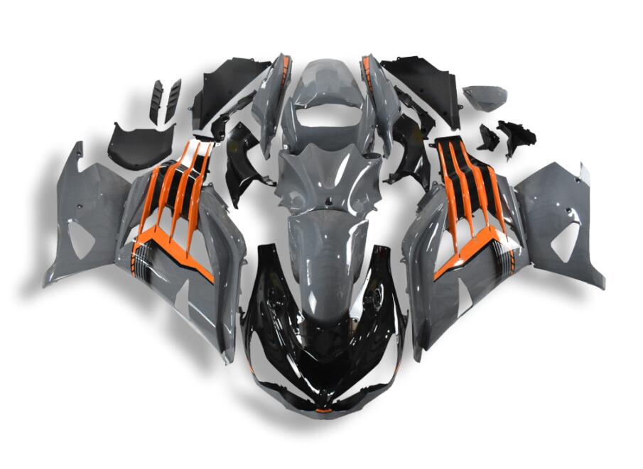 NT Fairing Fit for Kawasaki 2012-2026 ZX-14R N006- Gray Orange | ABS Injection