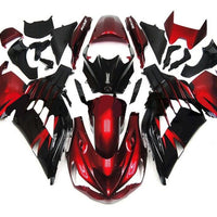 NT Aftermarket Injection ABS Plastic Fairing Fit for ZX14R 2012-2024 Red Black N007