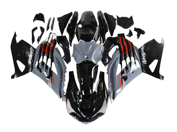 US STOCK NT Aftermarket Injection ABS Plastic Fairing Fit for ZX14R 2012-2024 Gray Black N017 Available in TX