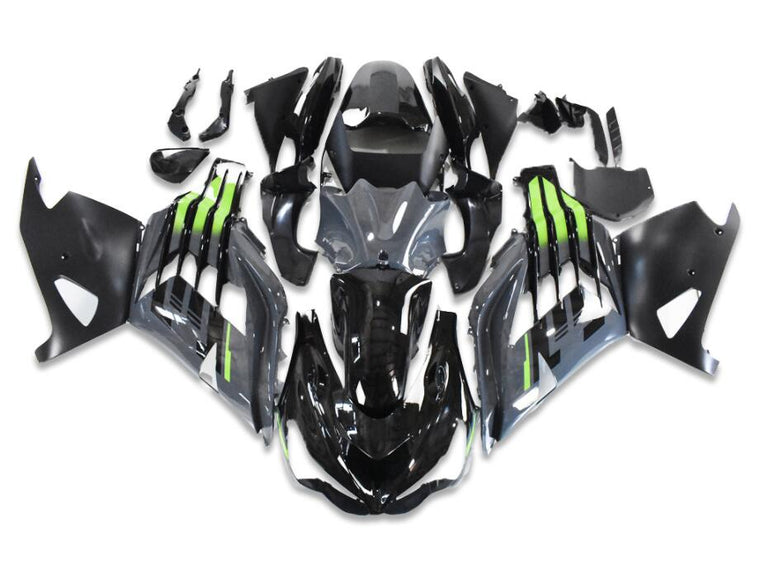 NT Fairing Fit for Kawasaki 2012-2026 ZX-14R N018- Black Gray Green | ABS Injection
