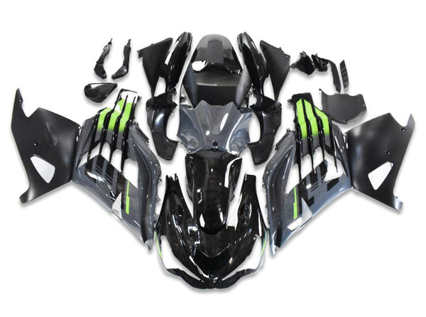 US STOCK NT Aftermarket Injection ABS Plastic Fairing Fit for ZX14R 2012-2024 Black Gray Green N018 Available in TX