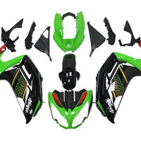US STOCK NT Injection Aftermarket ABS Plastic Fairing Fit for EX650R 2012-2016 Green Black N009 Available in CA