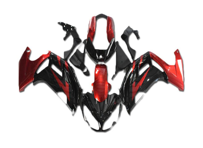 NT Injection Aftermarket ABS Plastic Fairing Fit for EX650R 2012-2016 Red Black N017