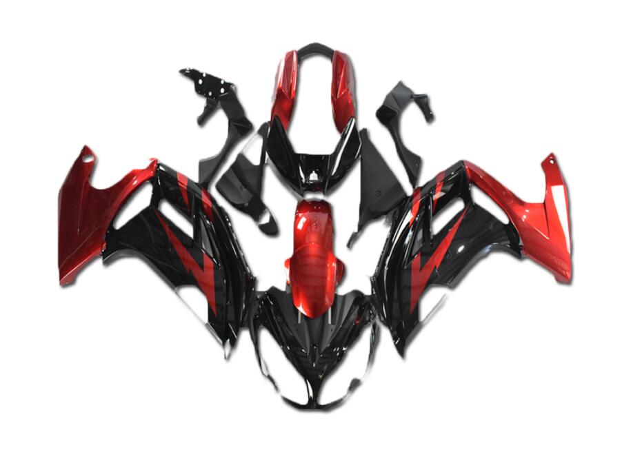 NT Fairing Fit for Kawasaki 2012-2016 EX650R N017- Red Black | ABS Injection