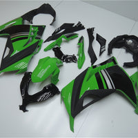 NT Aftermarket Injection ABS Plastic Fairing Fit for EX300 2013-2017 Black Green N004