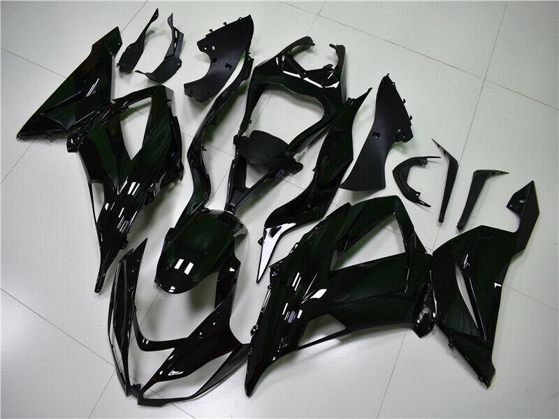 NT Fairing Fit for Kawasaki 2013-2018 ZX-6R N001- Glossy Black | ABS Injection