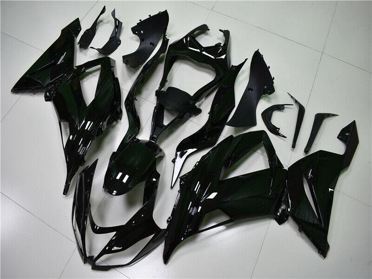 NT Aftermarket Injection ABS Plastic Fairing Fit for ZX6R 636 2013-2018 Glossy Black N001