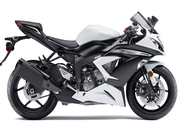 NT Aftermarket Injection ABS Plastic Fairing Fit for ZX6R 636 2013-2018 White Black N002