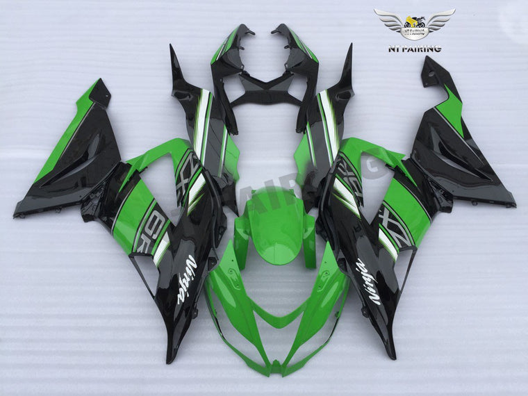 NT Fairing Fit for Kawasaki 2013-2018 ZX-6R N018- Green Black | ABS Injection, US Stock