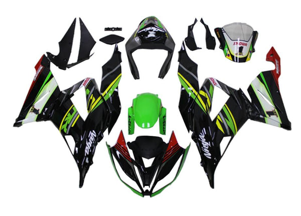 NT Aftermarket Injection ABS Plastic Fairing Fit for ZX6R 636 2013-2018 Green Black White N032