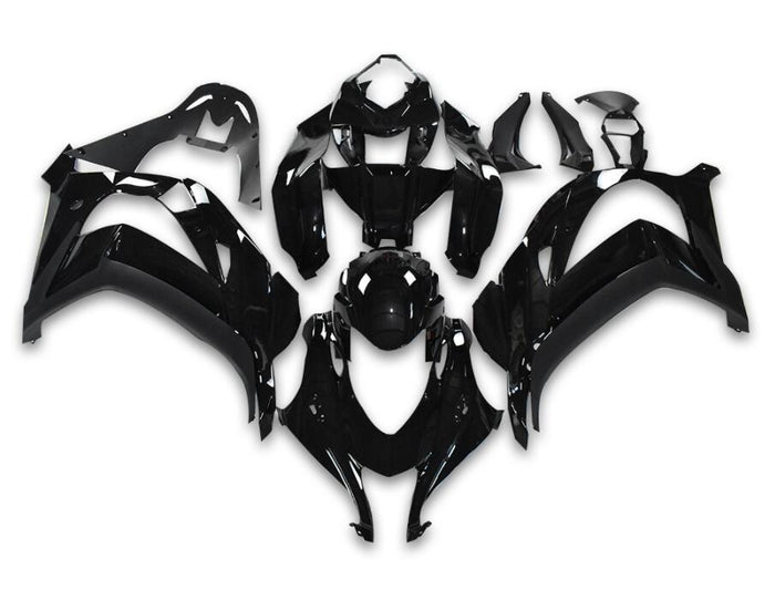 NT Aftermarket ABS Plastic Injection Fairing Kit Fit for ZX10R 2016-2020 Glossy Black N005