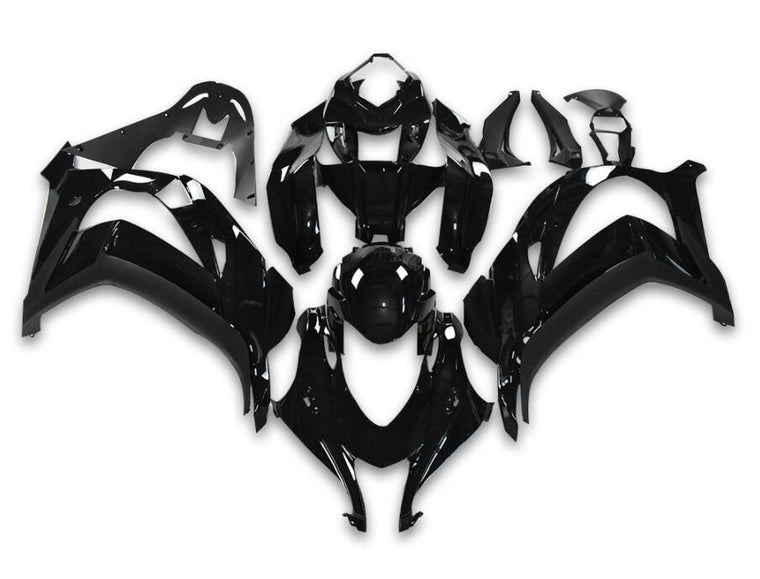 NT Fairing Fit for Kawasaki 2016-2020 ZX-10R N005- Glossy Black | ABS Injection, US Stock
