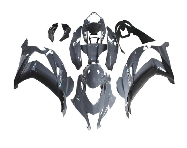 NT Fairing Fit for Kawasaki 2016-2020 ZX-10R N009- Gray Black | ABS Injection