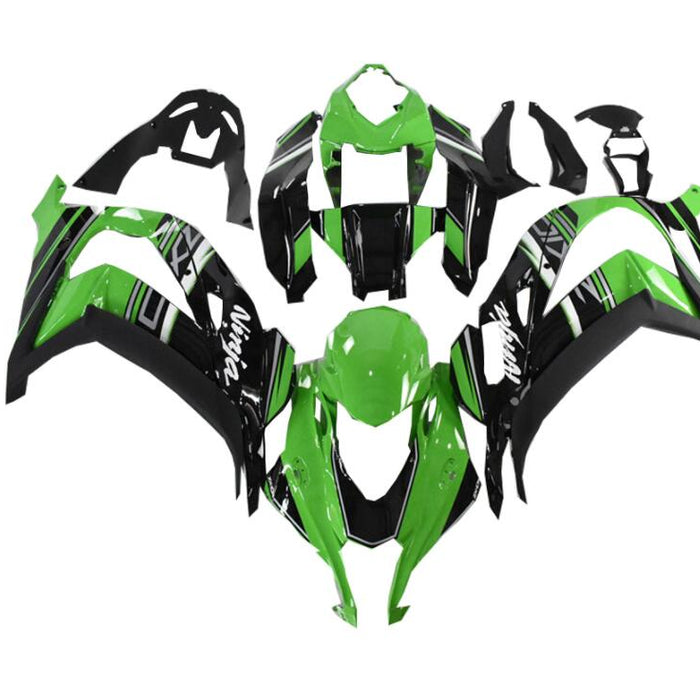 NT Aftermarket ABS Plastic Injection Fairing Kit Fit for ZX10R 2016-2020 Green Black N010
