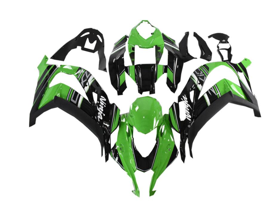 NT Fairing Fit for Kawasaki 2016-2020 ZX-10R N010- Green Black | ABS Injection